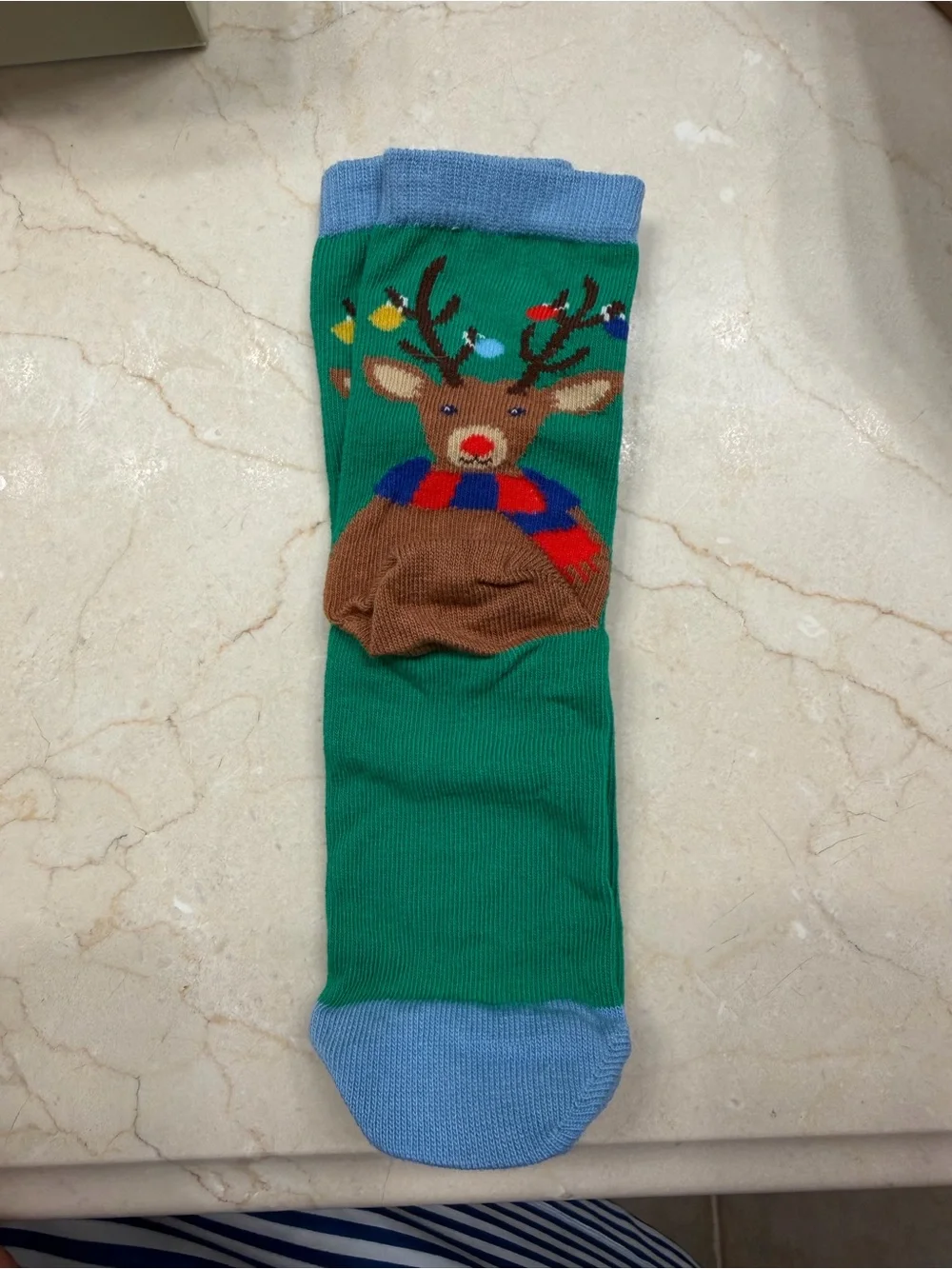 Mini Boden Kids Holiday Novelty Socks - Red, Green, Gray, Blue, White